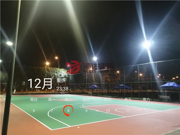 江津滨江体育中心硅PU篮球场